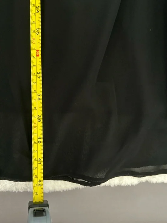 Azazie Black Sheath Strapless Chiffon Convertible Dress A6 - Picture 11 of 16